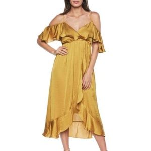 Bardot Bea Cold Shoulder Ruffle Dress